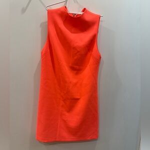 Alice + Olivia Vibrant Orange Shift Dress